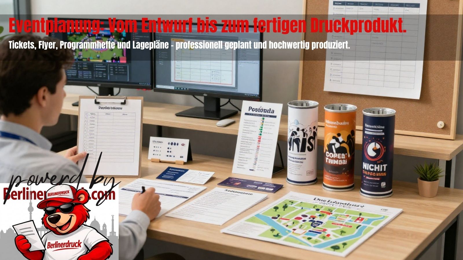 Die Event-Checkliste für Veranstalter. Alle wichtigen Druckprodukte von Ihrer Online-Druckerei – professioneller Druckservice aus Berlin für ganz Deutschland.