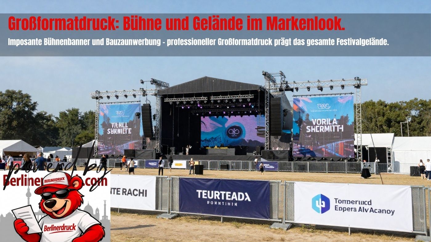 Großformatdruck für Open-Air-Events: Maximale Sichtbarkeit für Festivals, Konzerte und Outdoor-Veranstaltungen