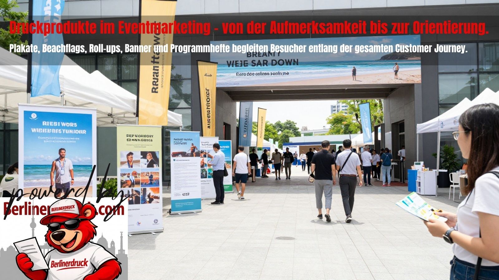 Wie Druckprodukte die Besucherzahl erhöhen. Berliner Druck – Ihre Online-Druckerei für Flyer, Roll-ups, Plakate und Messedrucksachen in ganz Deutschland.